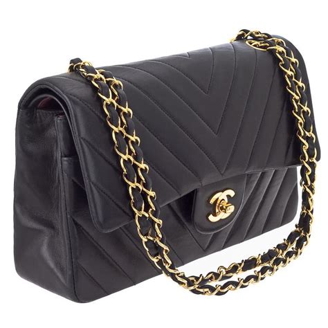 chanel chevron jumbo double flap bag